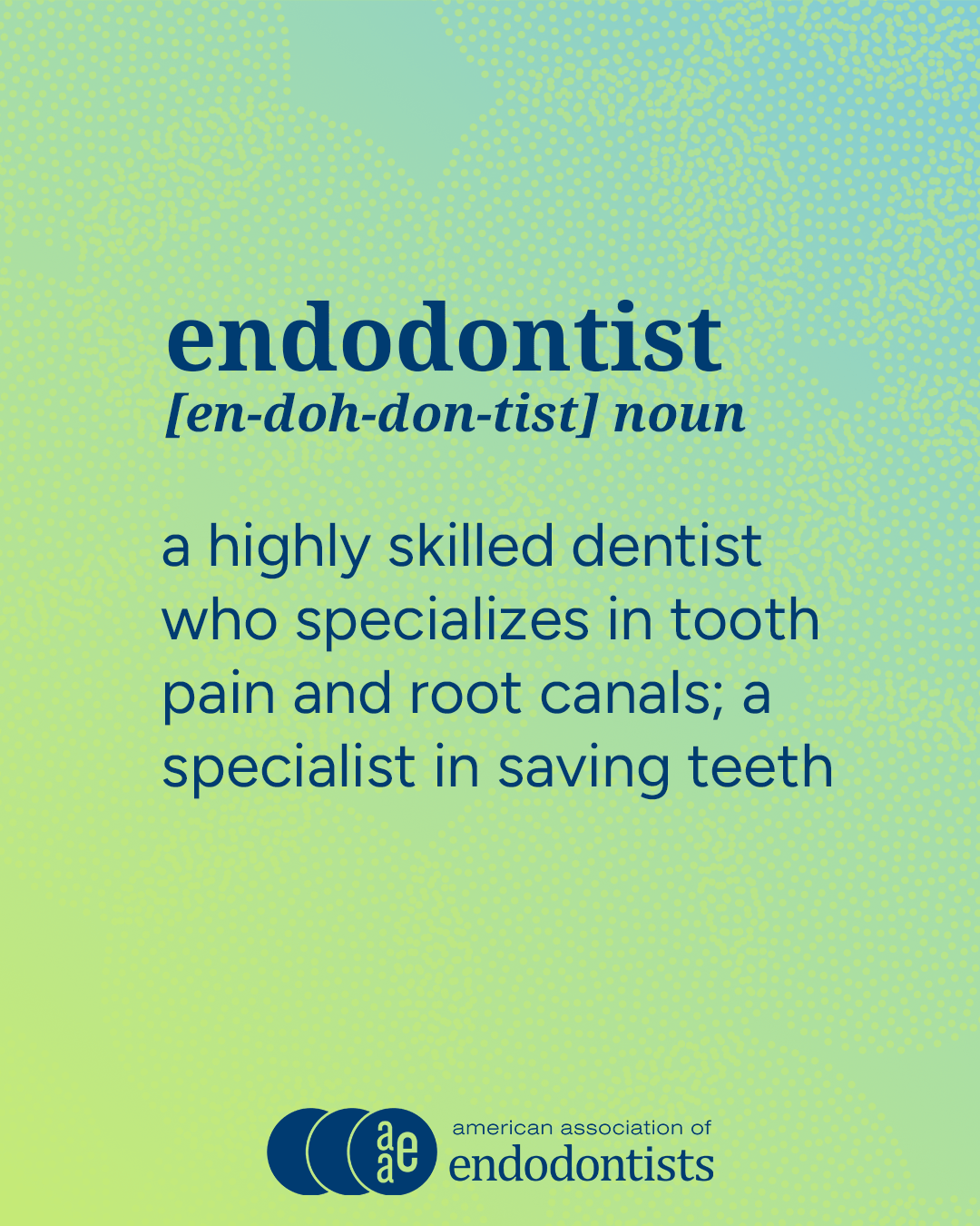 ; endodontist def